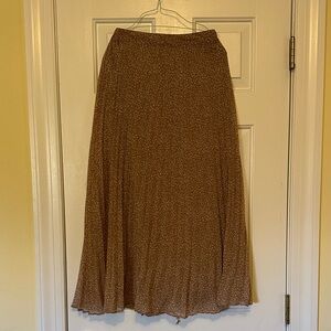 Japna Brown Floral Maxi Skirt